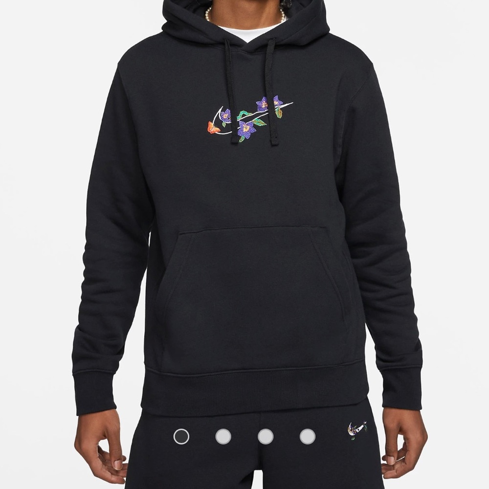 Nike Twist Pack Sweatsuit Hoodie and Jogger Embroidered Floral